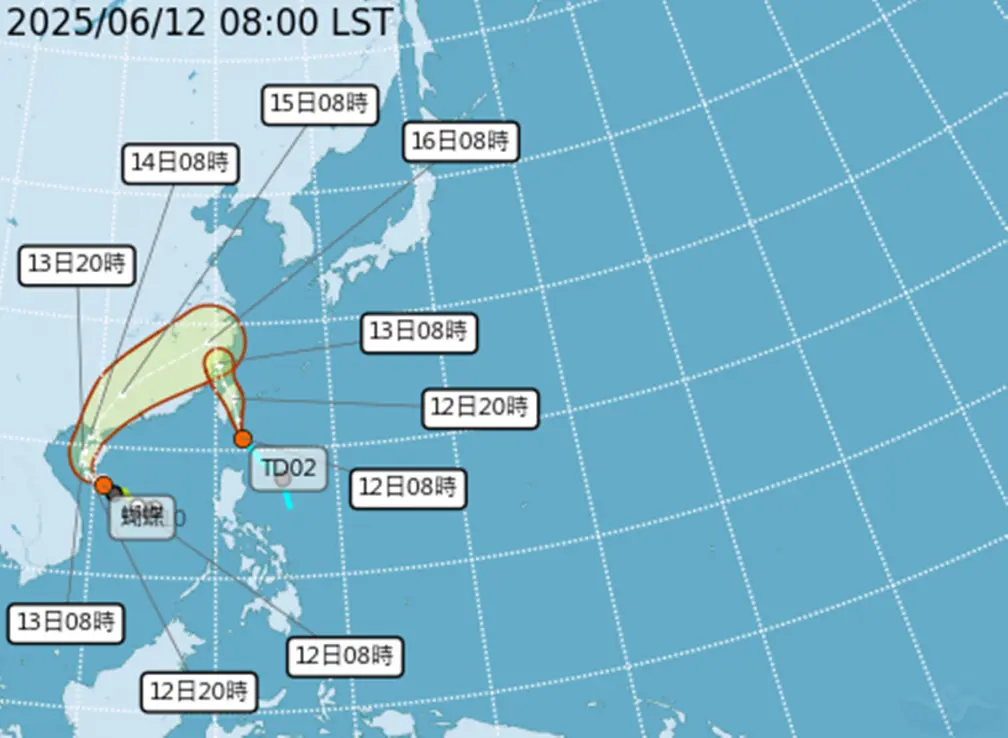 蝴蝶才剛生成又有第２個颱風？專家：熱帶低壓恐直撲台，連續３天防雨彈