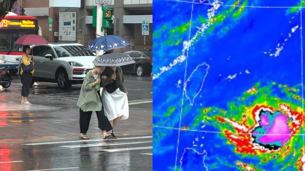楊柳颱風路徑將貫穿台灣！３地區有可能放颱風假，雨彈炸到「這時候」