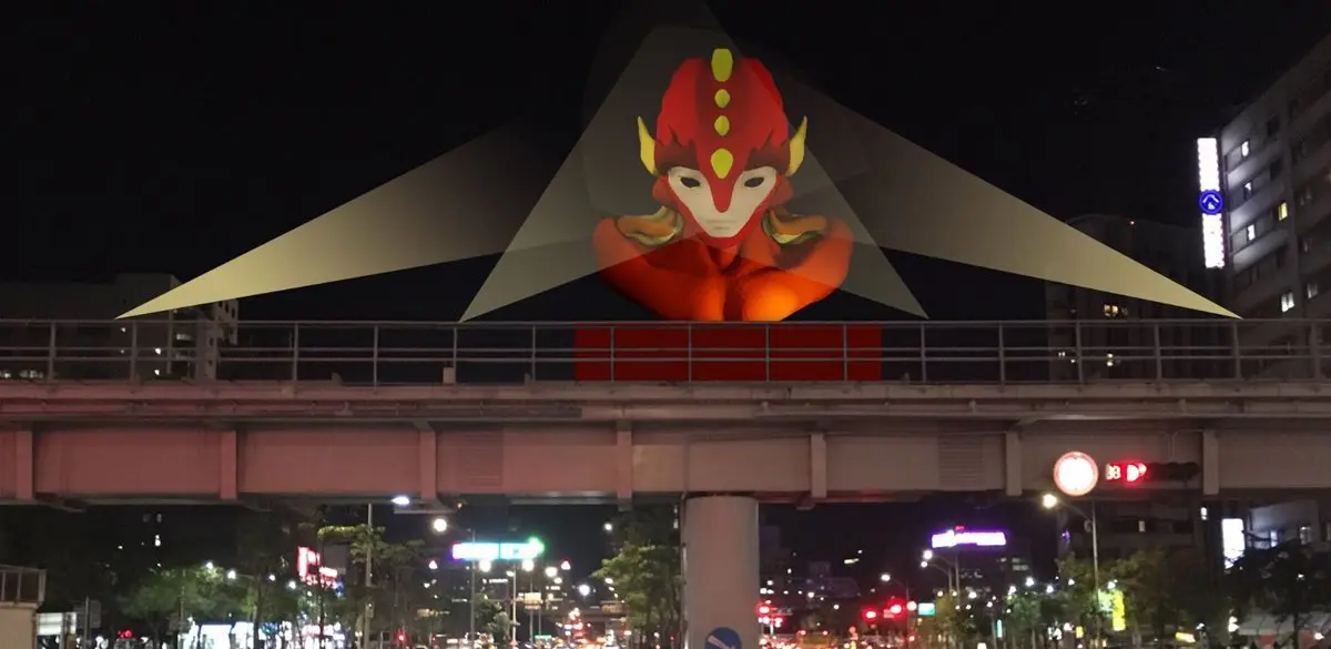 2018台北燈節主燈賣萌！金銀紅狗手牽手蹲坐西門