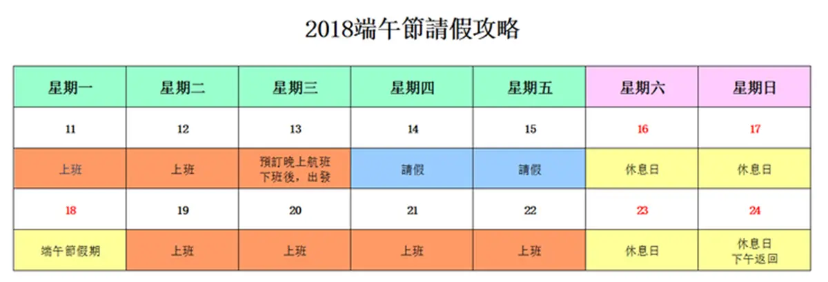 端午節請假攻略！最多休9天，歐美日韓玩個夠！