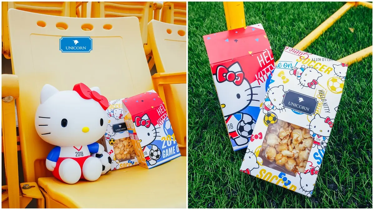 看球賽必備呀！全台獨家「Hello Kitty」 爆米花桶，必須手刀購入！
