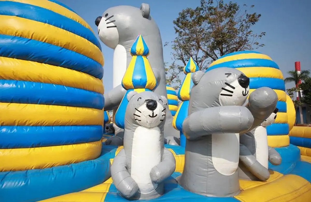 19M獨角獸溜滑梯+6層樓小金剛 「氣墊動物園」 搶當高雄「迪士尼」 19M獨角獸溜滑梯+6層樓小金剛 「氣墊動物園」 搶當高雄「迪士尼」