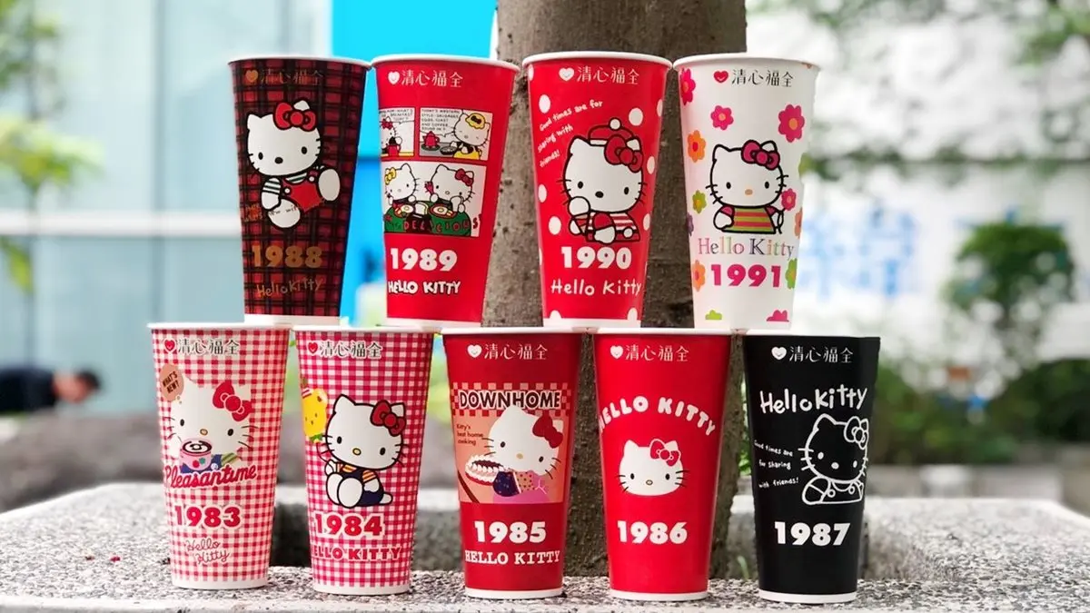 1983~1991年粉絲站出來！清心第二波「Hello Kitty聯名杯+周邊」全數公開