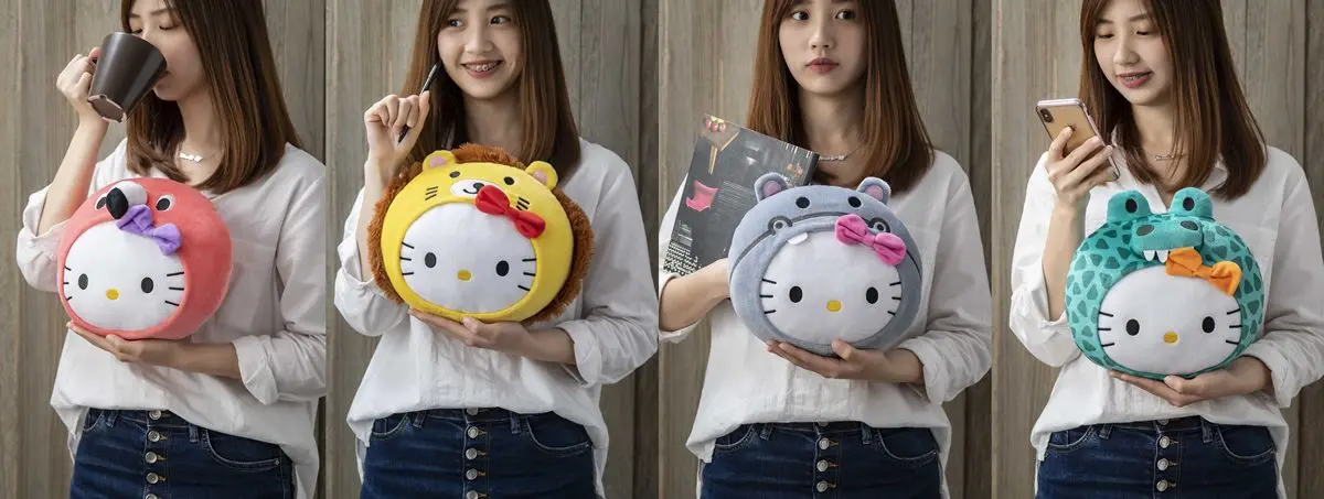 Kitty控摳摳準備好！全球限量4款「Hello Kitty」動物抱枕，明天這裡買