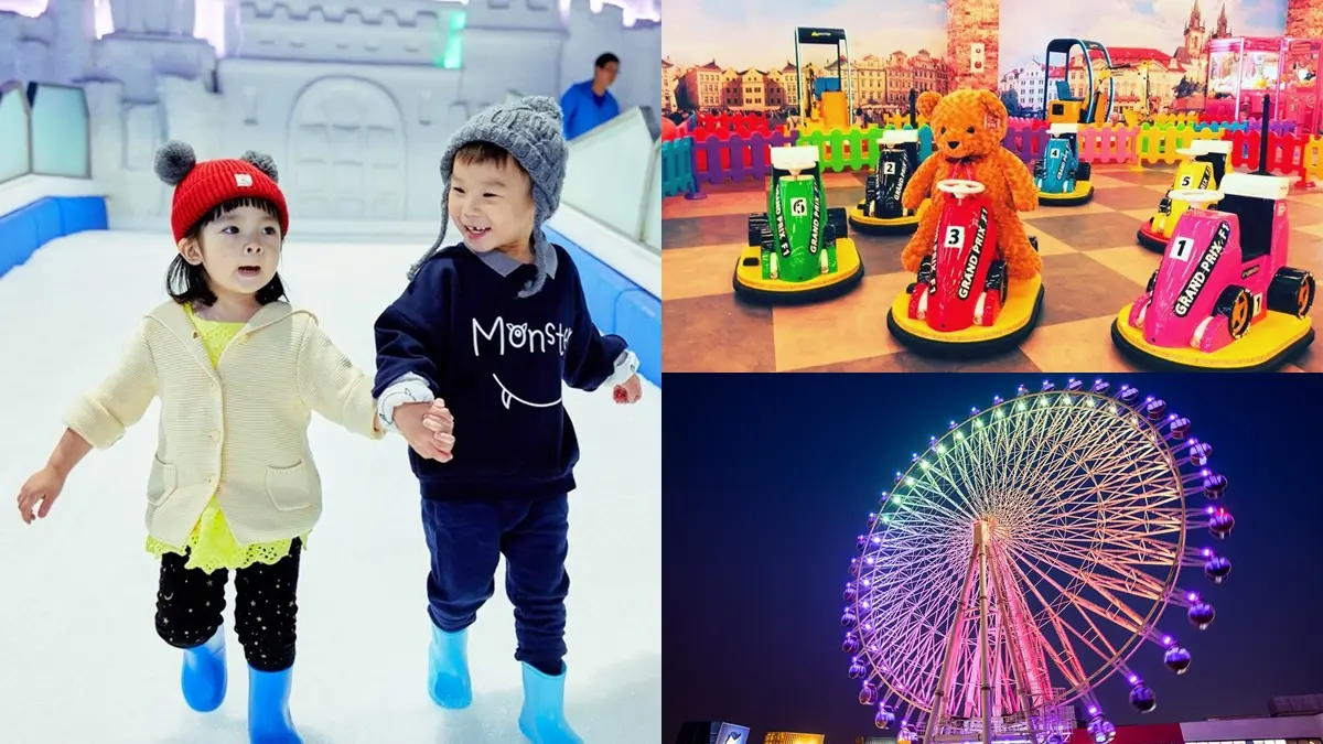 台中夏天超涼！三井台中港滑雪、看雪花秀，還能跟麵包超人合照
