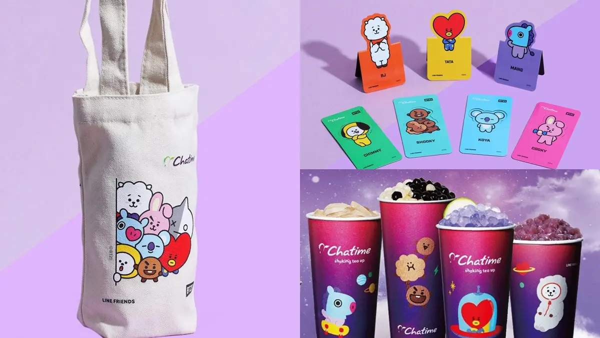 「BT21」的粉絲們注意了！來這裡買飲料，1點就能換飲料袋、書籤磁鐵