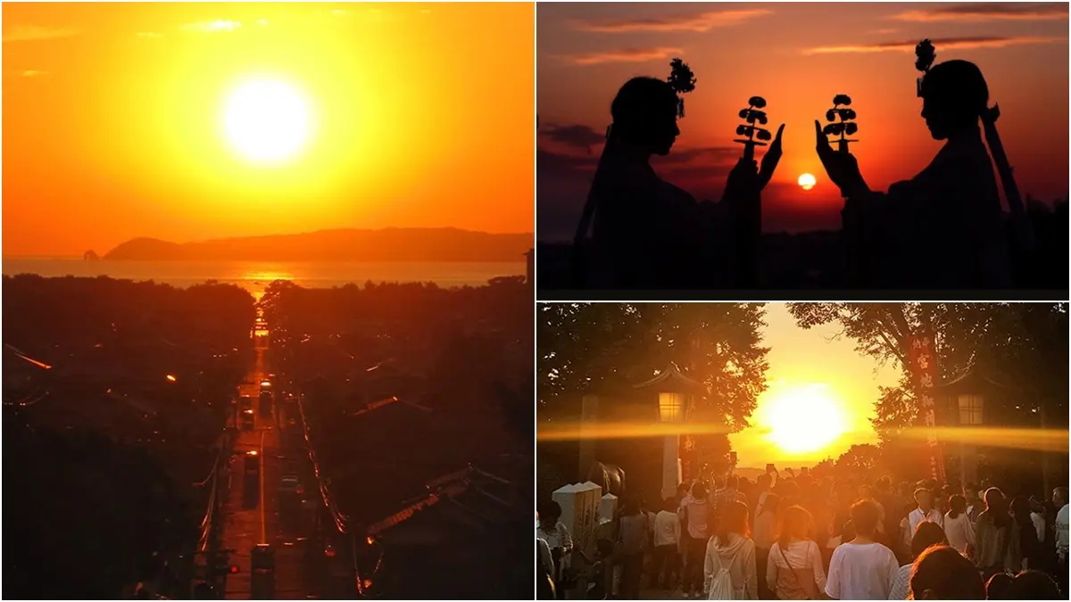 IG必收奇景！夕陽巨大化「降落路中央」，絕美神社光之道一年僅出現兩次