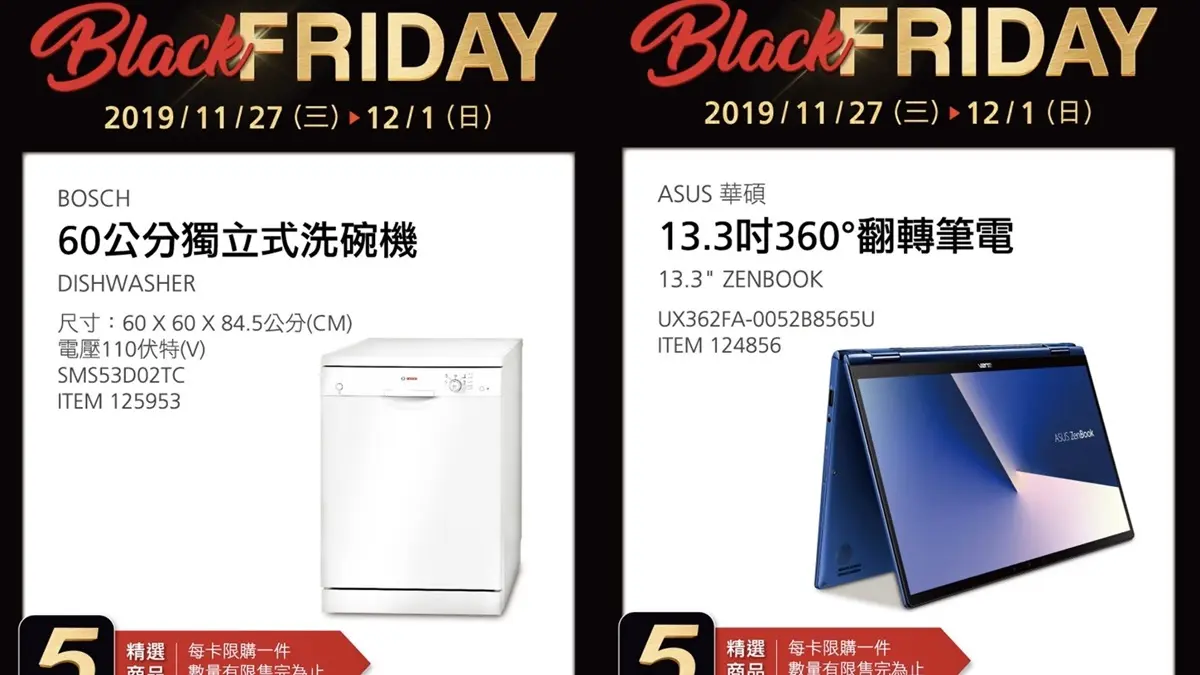 主婦們衝好市多「黑五」!象印除濕機、BOSCH洗碗機等9大特惠,還有秒殺「銅板神物」 主婦們衝好市多「黑五」!象印除濕機、BOSCH洗碗機等9大特惠,還有秒殺「銅板神物」