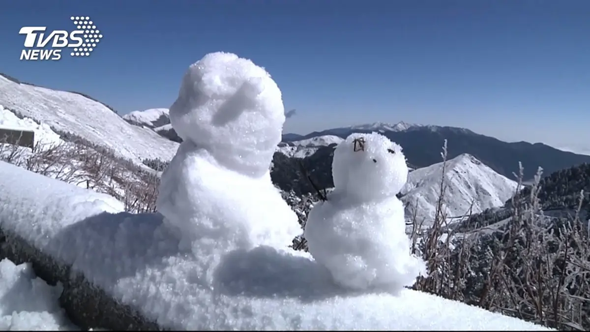 搶堆第一個雪人！冷氣團猛襲台「今晚急凍11度」，合歡山、玉山「初雪時間」曝光