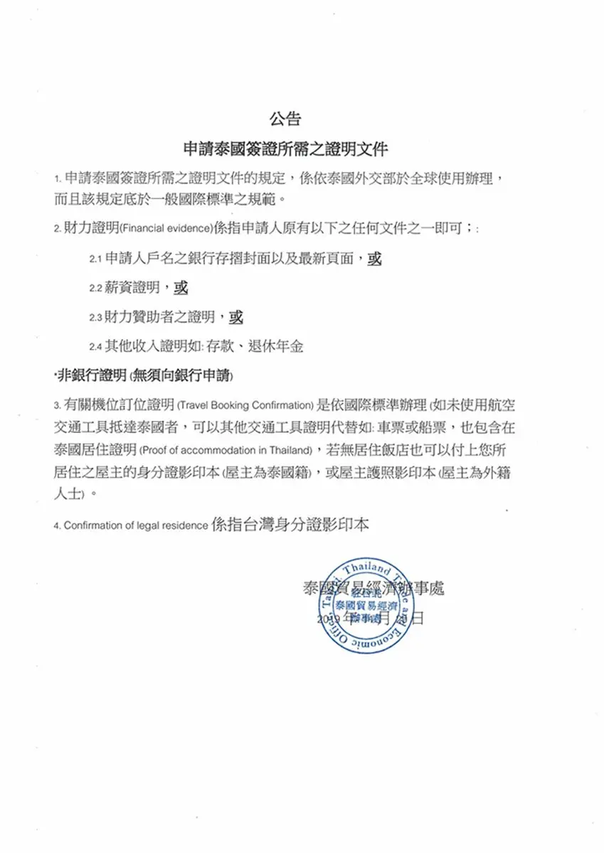 6個QA搞懂「泰簽新制」！需附財力證明？小孩怎麼申辦？