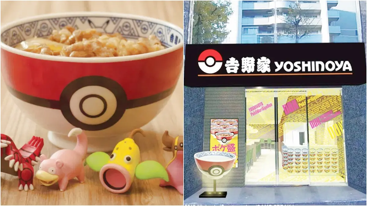 最強聯名來了！期間限定「吉野家x寶可夢」站前店開幕，寶貝球裝牛丼「碗底藏驚喜」
