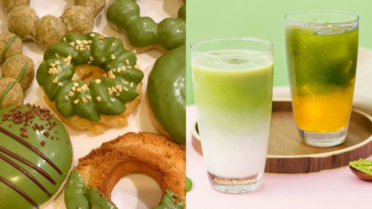  Mister Donut x辻利茶舗出限定「抹茶季」，先吃「抹茶芝麻波堤」「抹茶芒果冰茶」