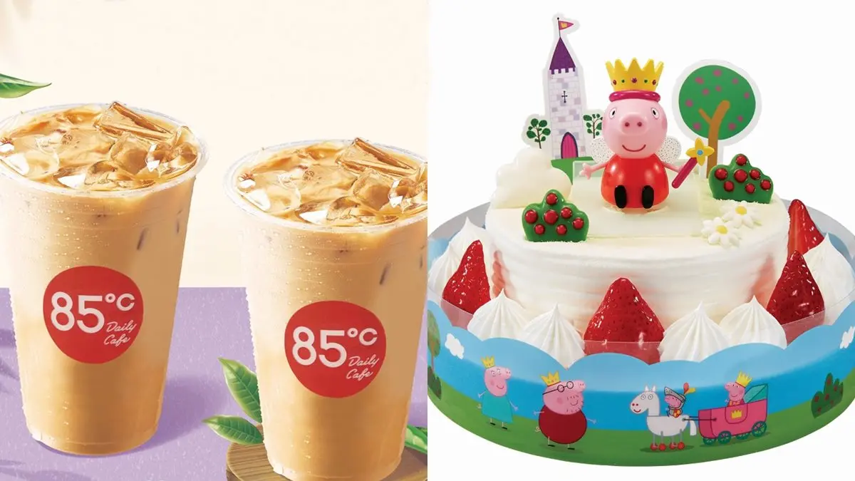相約週日見!85度c推「飲料第2杯20元」+粉紅佩佩豬蛋糕回歸