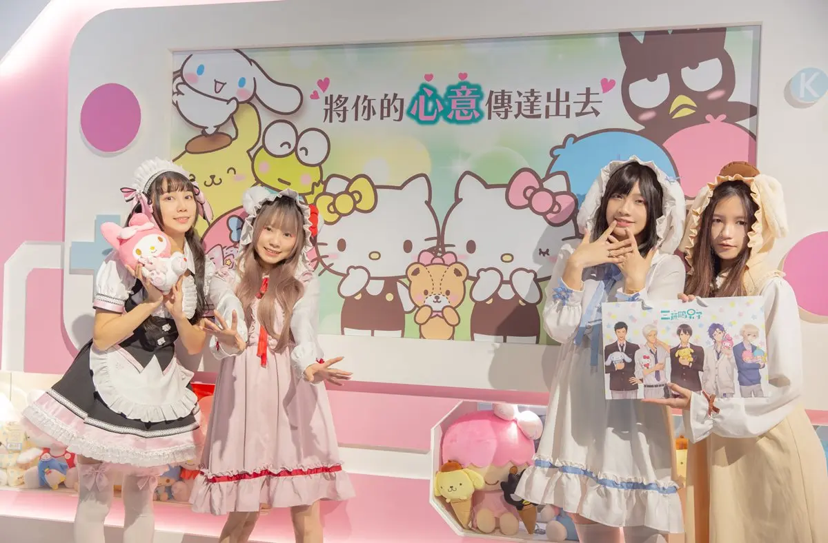 朝聖囉！台灣首間「三麗鷗明星肖像大賞Café」，Hello Kitty、布丁狗、美樂蒂都到齊