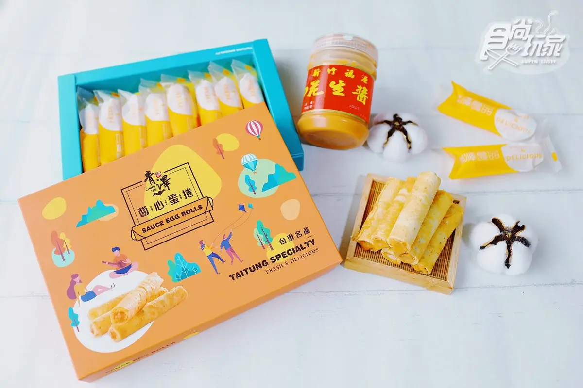 10分鐘賣破1萬盒！台東必買伴手禮「青澤醬心蛋捲」，先搶福源花生口味