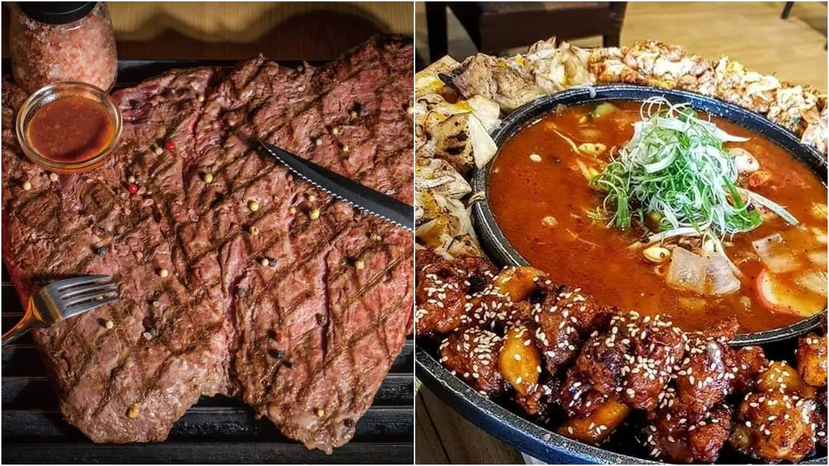 超大64盎司牛排、爆量韓式料理、花生醬牛肉漢堡免費試吃，不必對號碼馬上抽