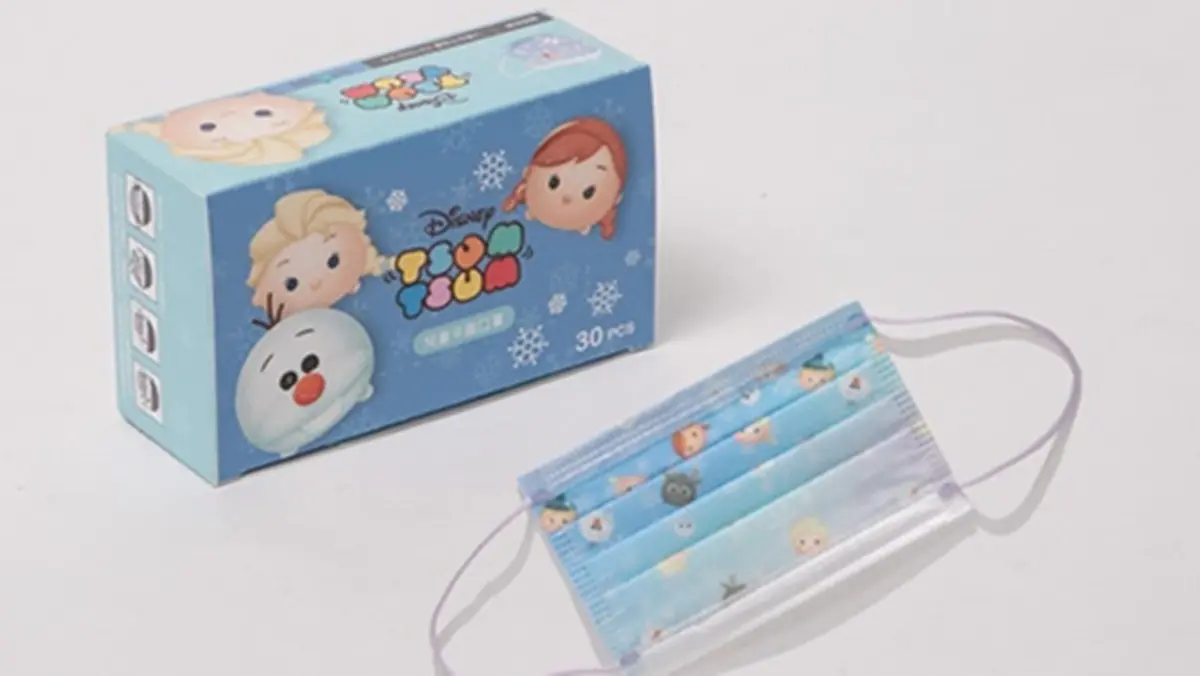 迪士尼粉快搶！「中衛Tsum Tsum口罩」今日首開賣，雪寶、冰雪姐妹圖案萌翻