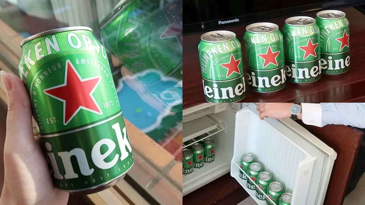 啤酒控嗨翻!超狂飯店「整箱海尼根」擺滿冰箱免費喝,最低不到1000元爽住3天2夜