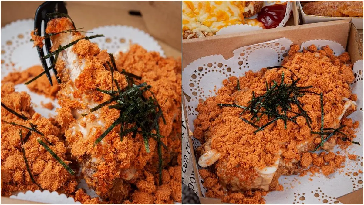 比臉大雞排加了「科學麵」好酥脆!台南雞排超乎想像,還有肉鬆海苔、焗烤起司口味 比臉大雞排加了「科學麵」好酥脆!台南雞排超乎想像,還有肉鬆海苔、焗烤起司口味
