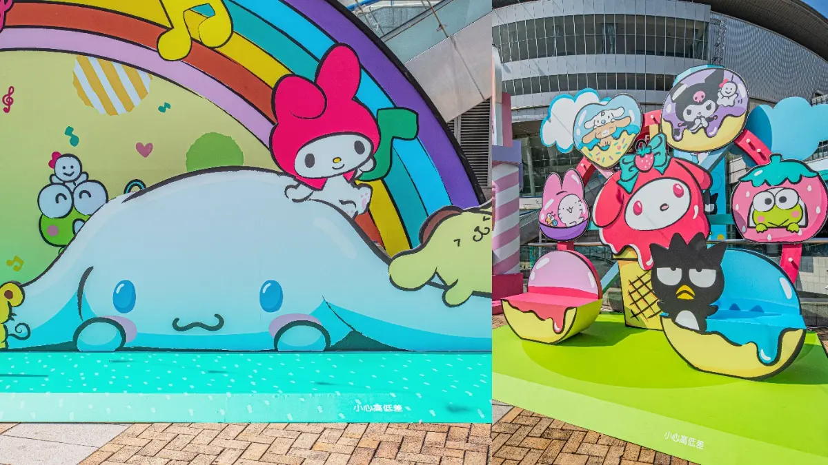 快衝這裡！全台唯一「三麗鷗奇幻樂園」登場，10公尺高美樂蒂+布丁狗溜滑梯一次打卡