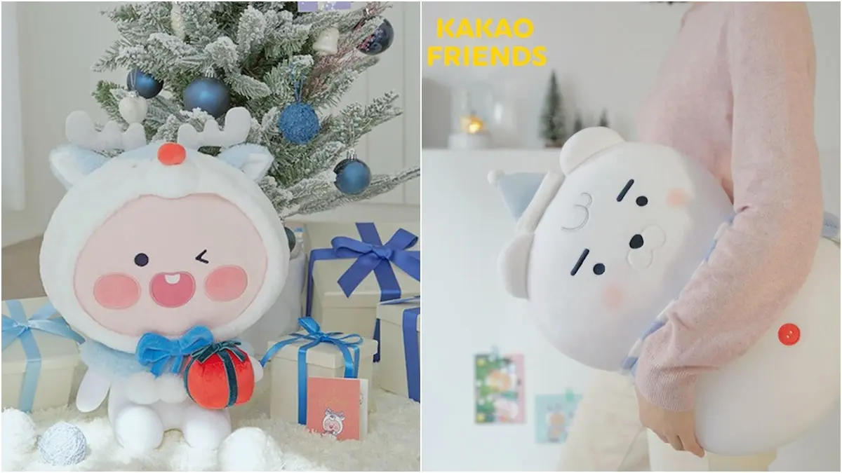 萊恩、桃子都變雪白版超Q！KAKAO FRIENDS耶誕限定玩偶，加碼滿額送限定明信片