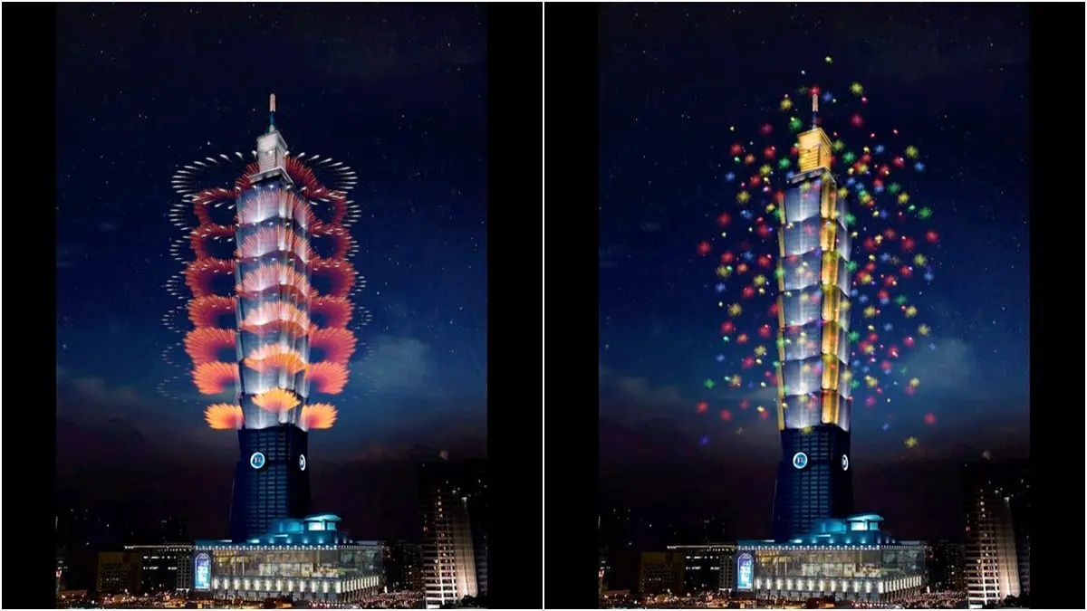 台北101跨年煙火曝光！首度打造「360度立體特效輪狀煙火」，施發長達300秒
