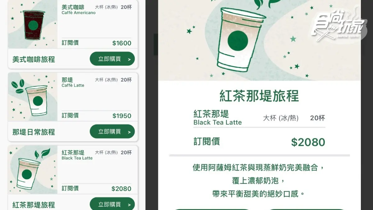 咖啡控等到了!星巴克首推「寄杯優惠」:紅茶那堤現省41元,大杯美式只要80元就有 咖啡控等到了!星巴克首推「寄杯優惠」:紅茶那堤現省41元,大杯美式只要80元就有