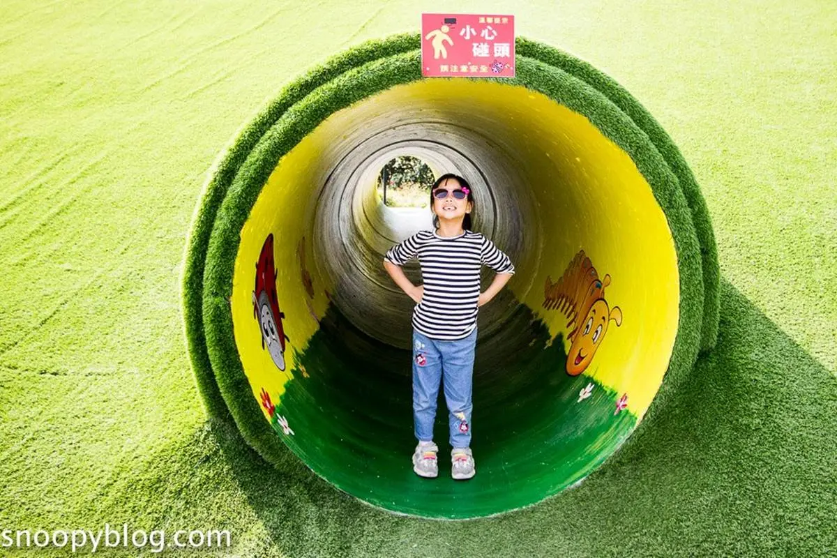 玩到不想走！苗栗親子公園超好玩10設施：火炎山七彩溜滑梯、旋轉飛輪、鳥巢鞦韆