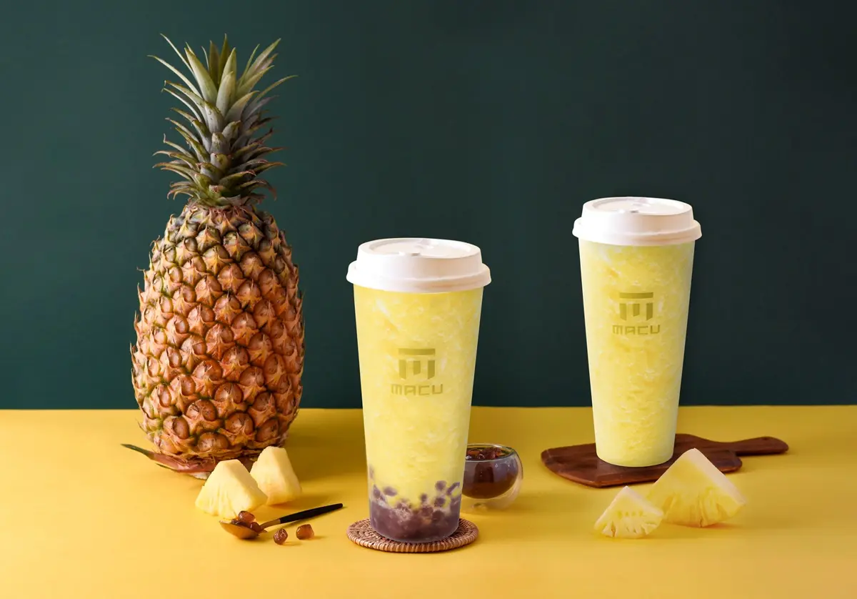 麻古茶坊下一波大人氣新品！「金鑽鳳梨+葡萄波波」準備洗版IG，這天起全台喝得到