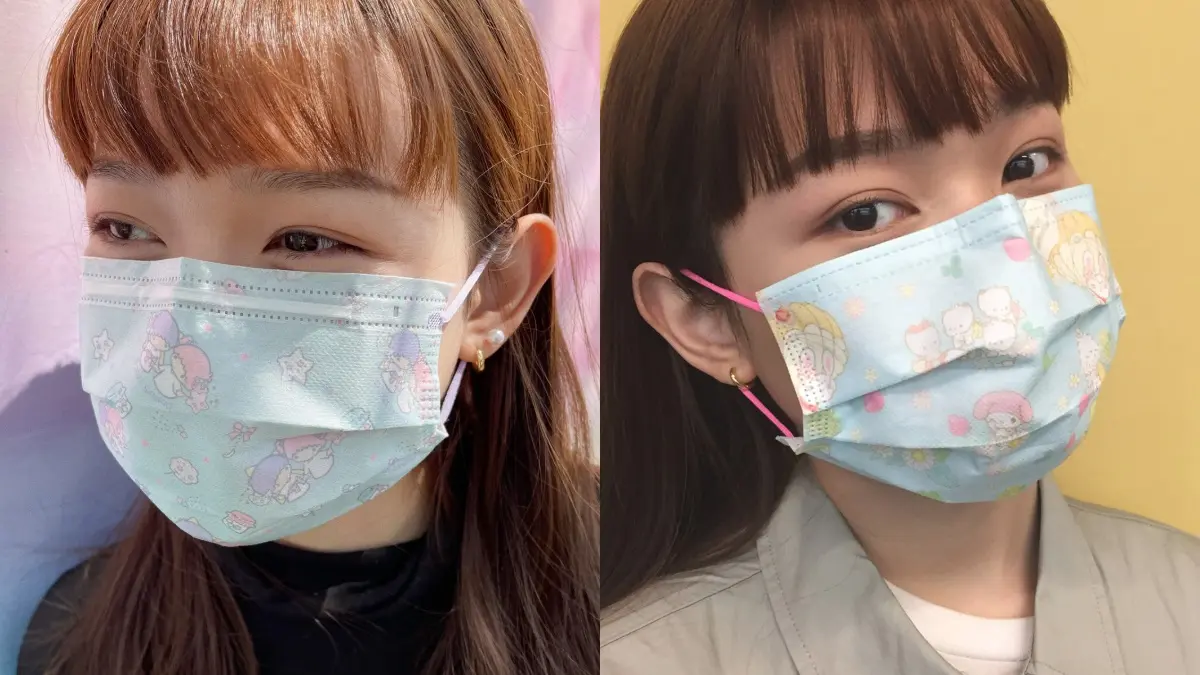 跟著KITTY採草莓、雙子星漂浮起來！三麗鷗最新２大口罩這時開賣，「這款」還有兒童尺寸