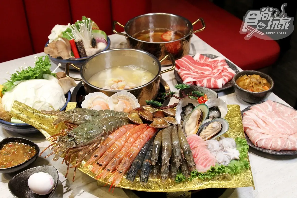 【新開店】點鍋送海鮮船！全台最潮沙茶火鍋插旗台南，浮誇霸王餐吃得到２龍蝦、大牡蠣