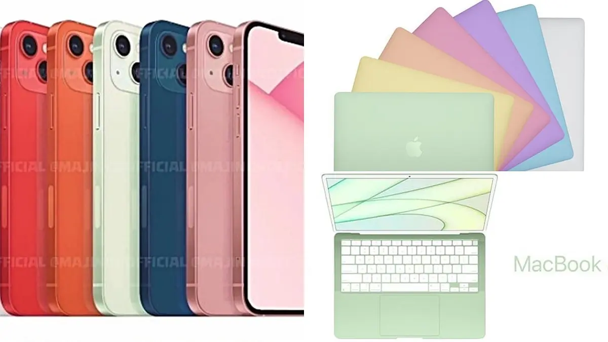 iPhone 13將有「７彩配色」！瀏海縮小、鏡頭不一樣，還有「彩虹筆電」出現了