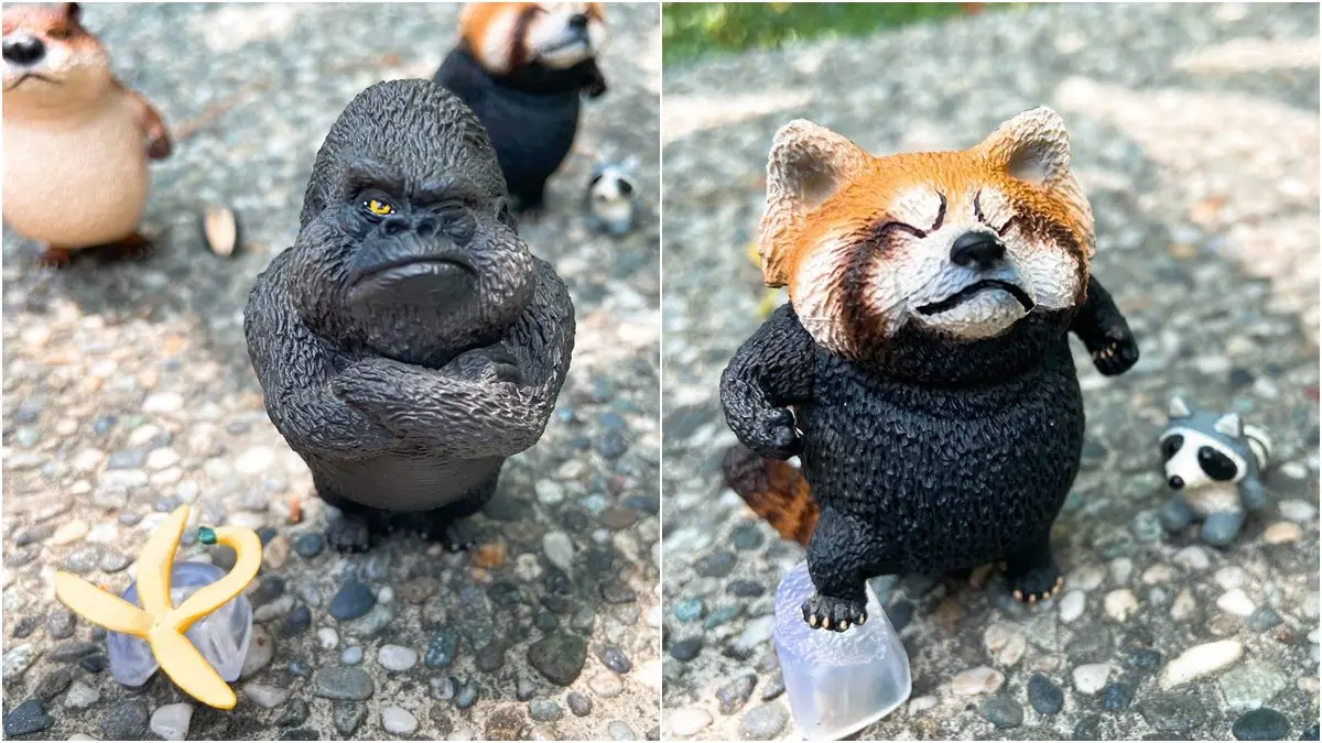 全都想收啦！朝隈俊男最新「小動物氣噗噗」公仔第一彈，竟然還背小包包出走