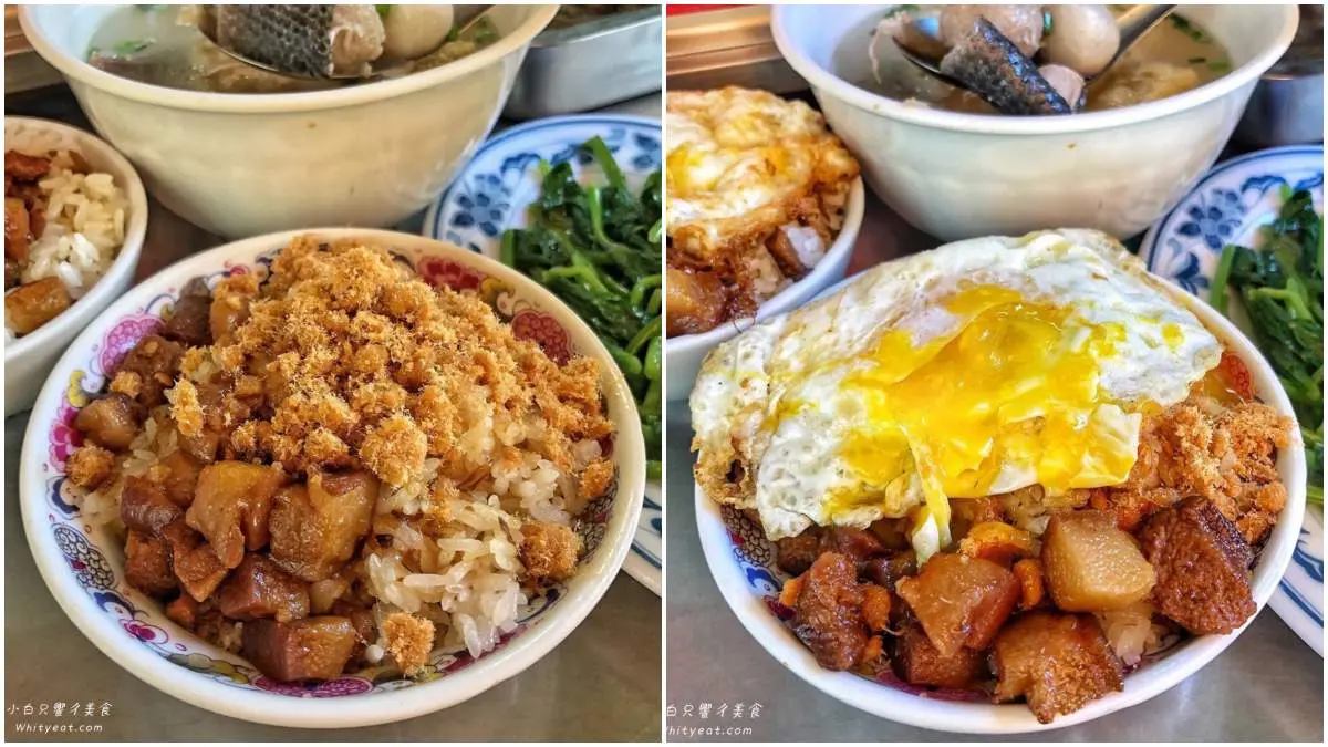 先筆記！台南古早味米糕加「半熟蛋」超對味，滷到透亮肉燥飯也只要15元
