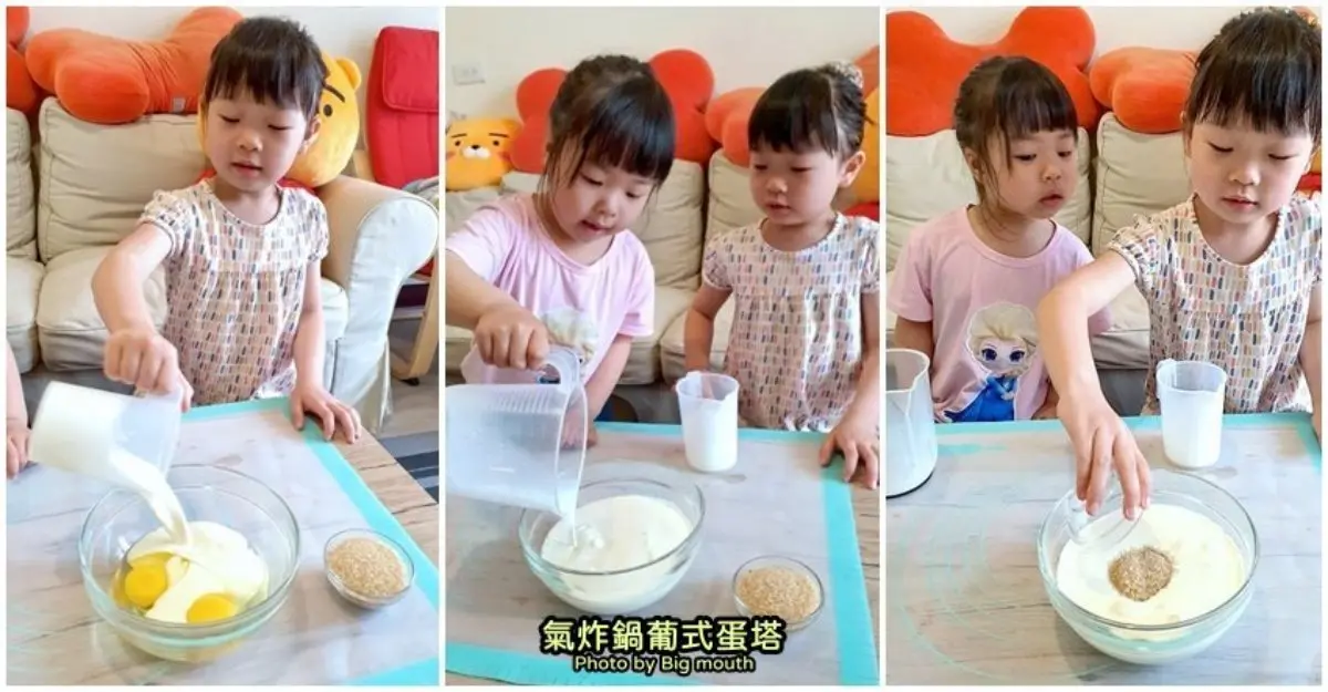 小孩會愛！３道氣炸鍋點心超簡單：夜市級地瓜球、夢幻蕾絲蛋捲、香酥葡式蛋塔