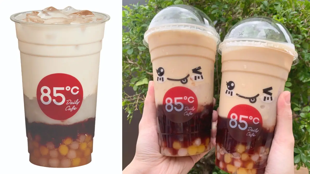 85度C最浮誇「爆料奶茶」全台新上市！３款鮮奶茶+雙色地瓜芋圓、紫米、芋泥１杯喝到飽