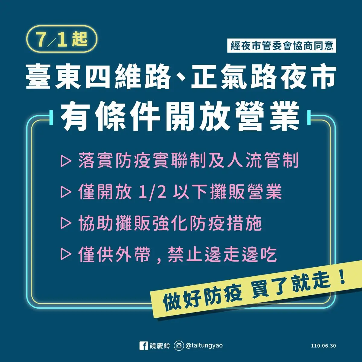 台東2大夜市微解封!祭出「4大規範」今起恢愎營業,加碼3階段消毒 台東2大夜市微解封!祭出「4大規範」今起恢愎營業,加碼3階段消毒