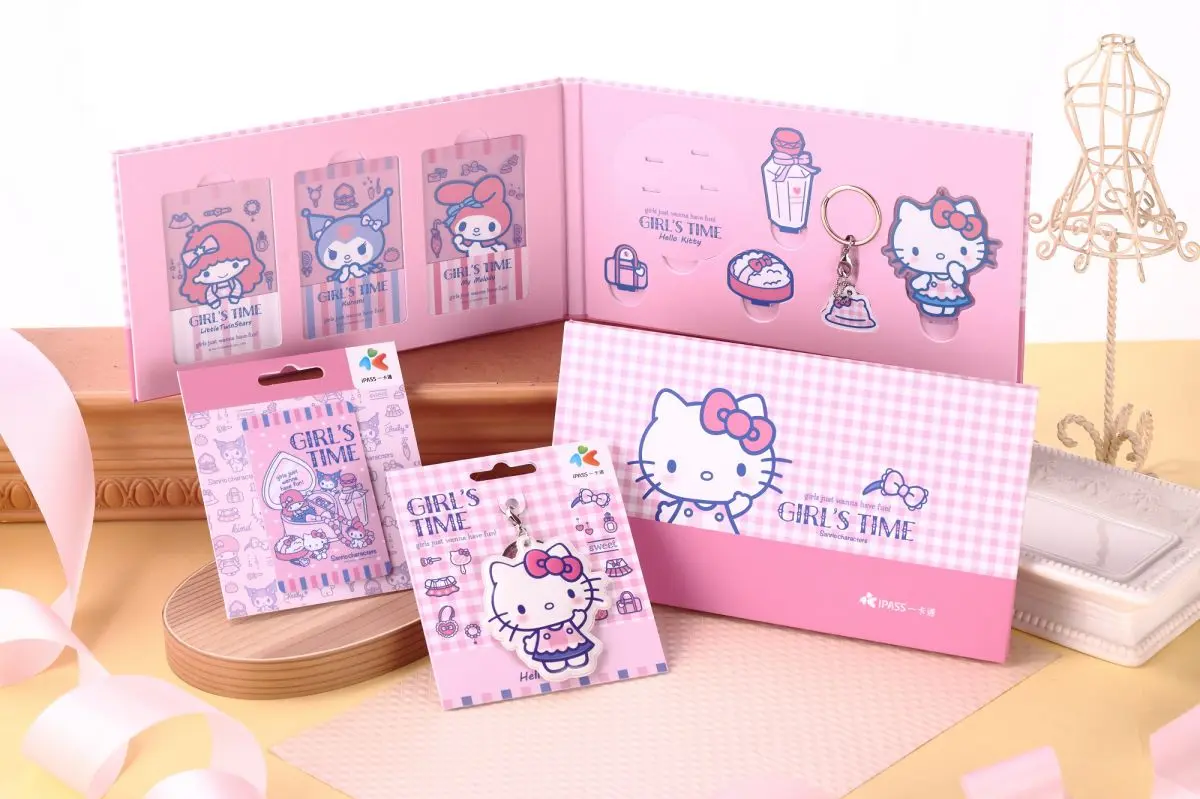 和Kitty度過「閨蜜時光」！新「三麗鷗童趣風」一卡通套組，美樂蒂、酷洛米也是座上賓