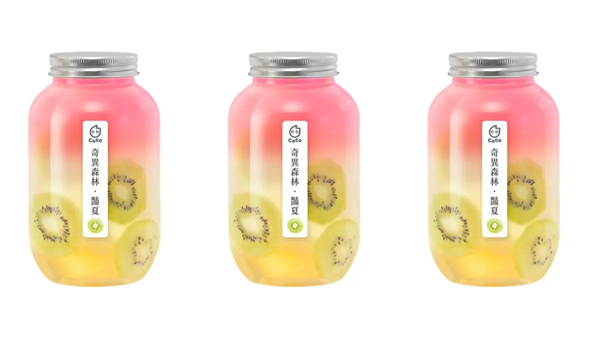 CoCo絕美瓶裝飲+１！小森林最新款「紅黃漸層+奇異果片」美拍升級，滿額再享85折