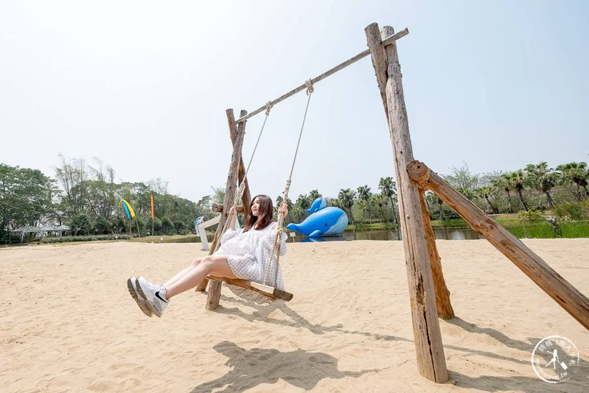 １秒到海島！南洋風打卡點「純白沙灘」拍偽出國美照，再走油紙傘隧道賞彩虹光影