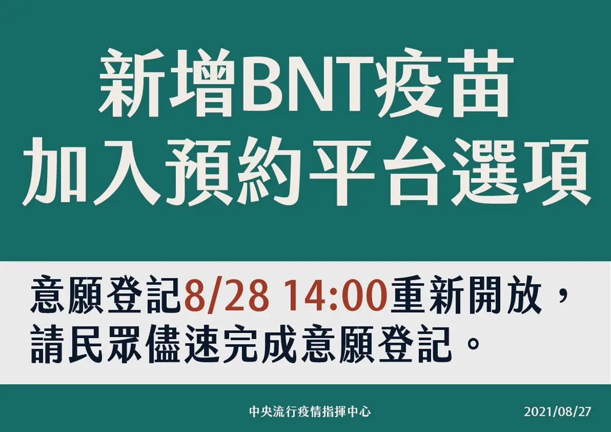 今開放「BNT預約登記」！加勾選是否影響排序、總共有多少疫苗，５大QA一次懂
