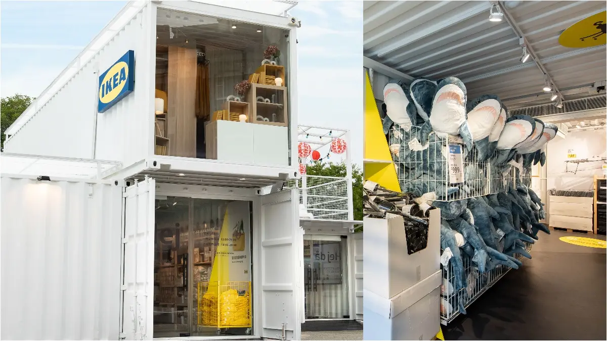 全球首座「IKEA純白貨櫃屋」在台灣！２層樓開逛吃獨家「莓果霜淇淋」、免費送鯊魚口罩