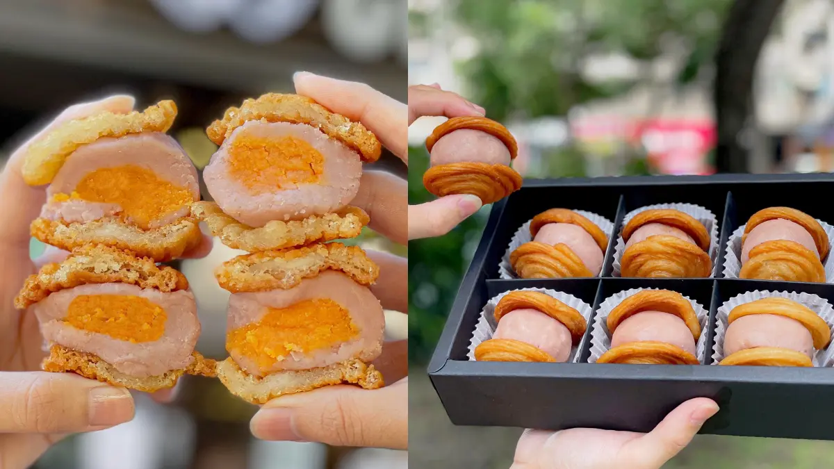 芋泥控暴動！Churros「吉那月餅」爆餡芋泥＋鹹蛋黃太邪惡，限時１週開賣