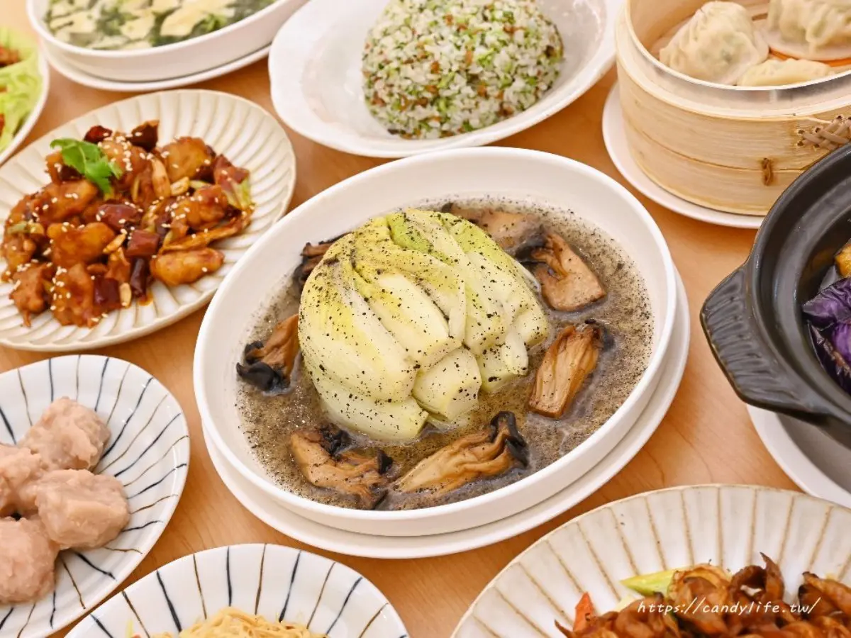 【新開店】素食者福音!台中蔬食餐廳必嘗「特製雞丁」,冰心芋頭晚來吃不到 【台中美食推薦】不葷主義|有質感的素食茶餐廳