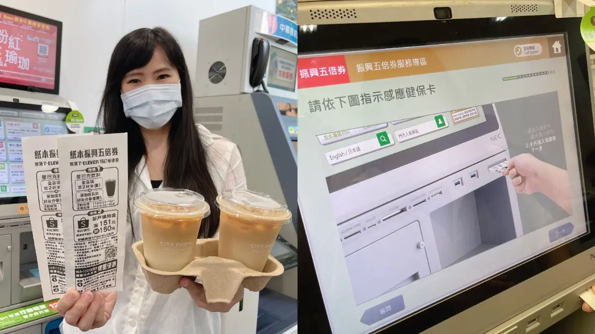 咖啡買一送一、百元購物金!4超商「紙本五倍券」秒預訂,優惠+步驟看這篇 咖啡買一送一、百元購物金!4超商「紙本五倍券」秒預訂,優惠+步驟看這篇