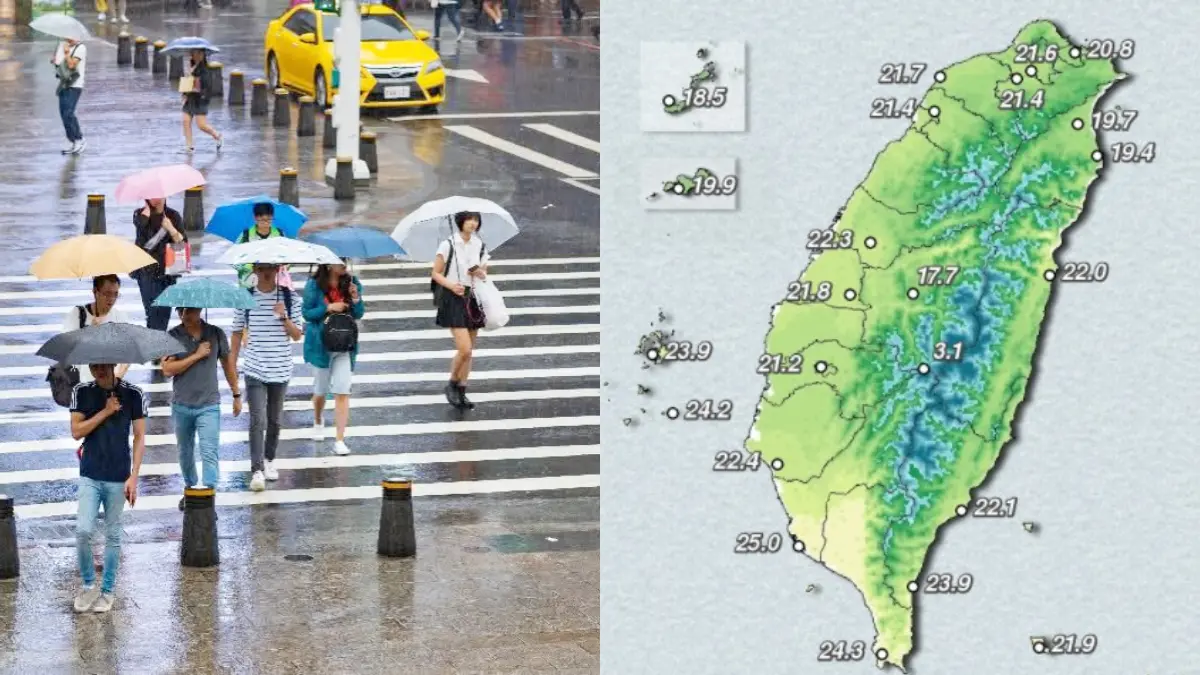 今晨18.1度入秋最冷！下波東北季風週四襲台，降雨範圍再擴大