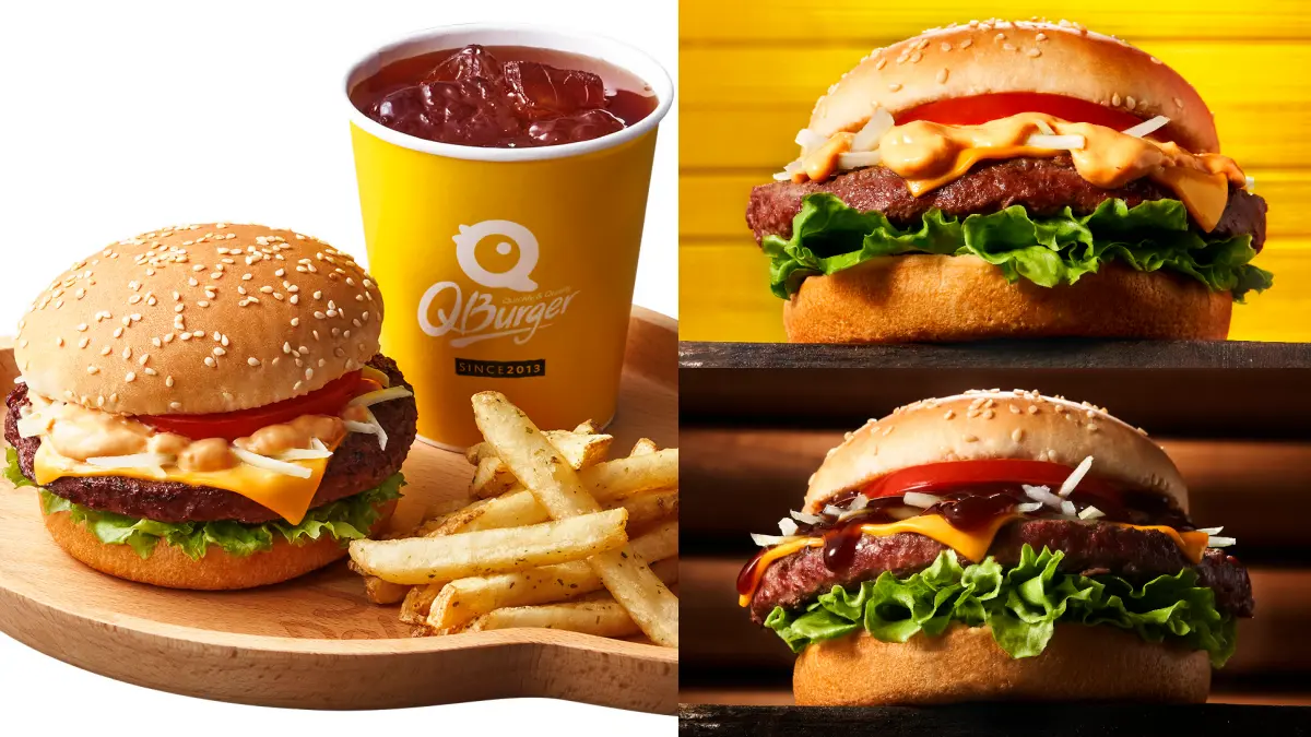 免費嗑厚牛堡！ Q Burger推２款「４盎司厚牛堡」，加碼濃郁HERSHEY’S可可飲