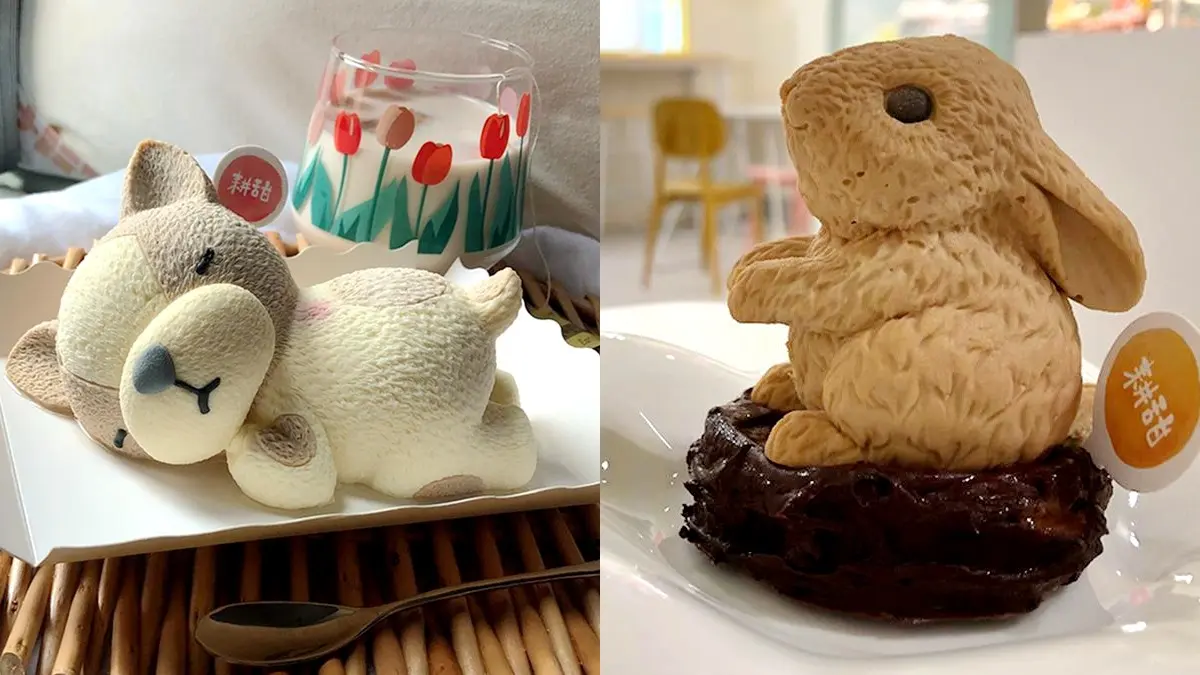 萌狗旺財報到！台中療癒甜點店打卡「動物造型蛋糕」，少女必點兔子慕斯