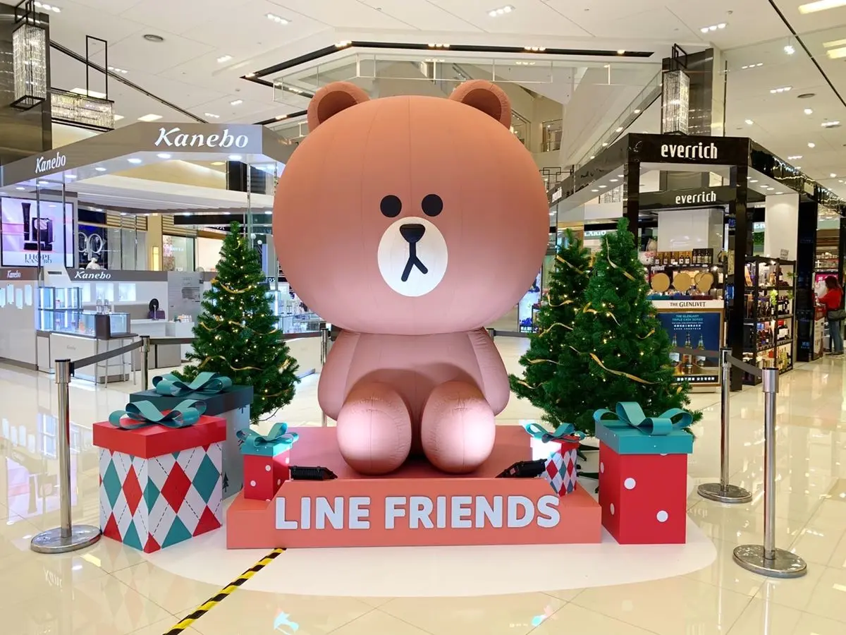 全台首座「熊大兔兔耶誕小鎮」！必拍超萌耶誕樹，還有BT21、莎莉打卡牆
