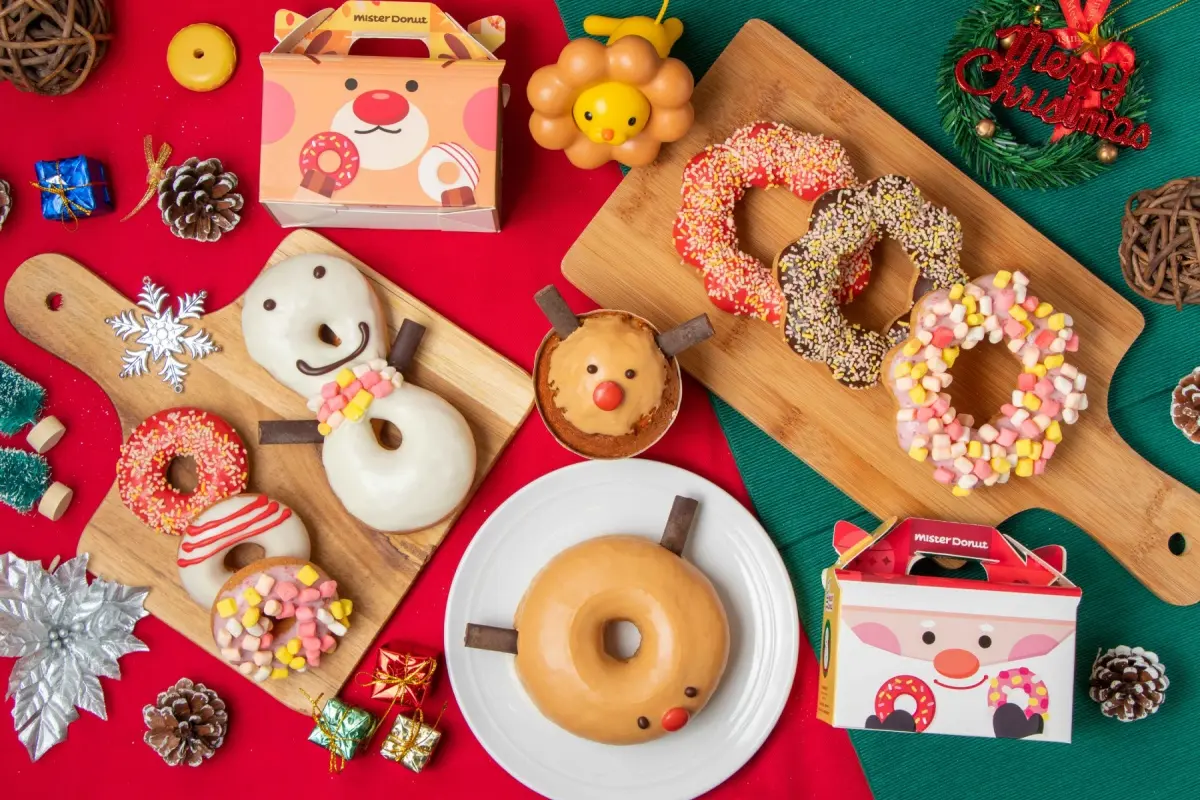 限時５天買六送三！Mister Donut推「麋鹿、雪人甜甜圈」，牛奶糖＋巧克力必嘗